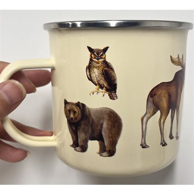 Alfresco Enamel Mug-Native Wildlife