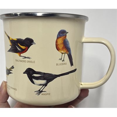 Alfresco Enamel Mug-Birds