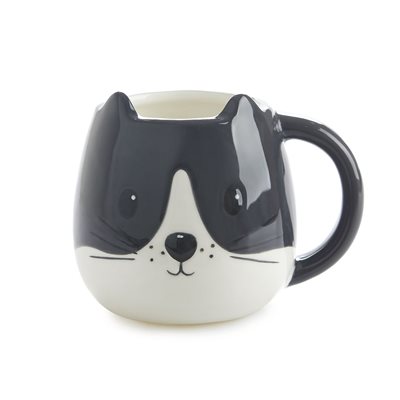 Kitty Mug-Black & White