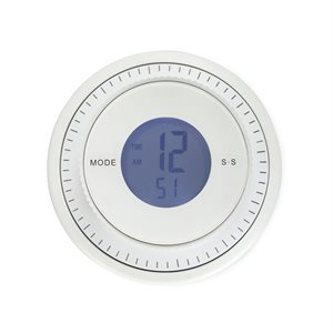 Minuteur et Horloge Combi Blanc