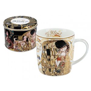 Tasse et boîte en métal - Le Baiser, Klimt 400 ML