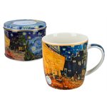 Mug in metal tin - Mug in metal tin - Café terrace at Night, Van Gogh 400 ML, Van Gogh 400 ML