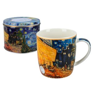 Tasse et boîte en métal - Café, le soir, Van Gogh 400 ML