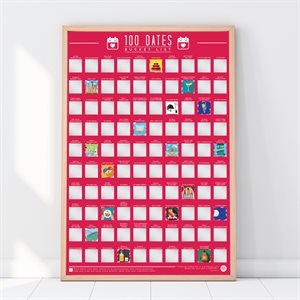 Bucket List Poster - 100 Dates to go on 