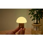 Lampe Champignon Alice Super Mini-Noyer