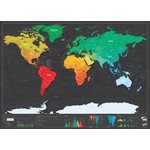Carte mondiale à gratter deluxe-XL