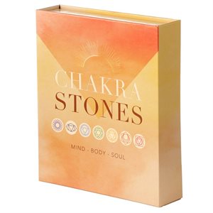 Ensemble de 7 pierres de chakra avec cristal