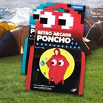 Poncho Retro Arcade-Rouge