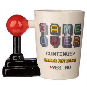 Game Over Joystick Shaped Handle Mug