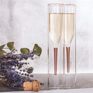 Inside Out Champagne flutes