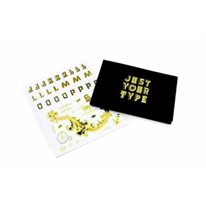 Carnet de stickers feuille d'or Just Your Type