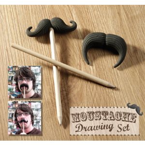 Moustache Drawing Set