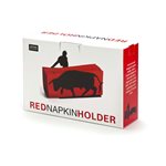 Red napkin holder Matador and Bull
