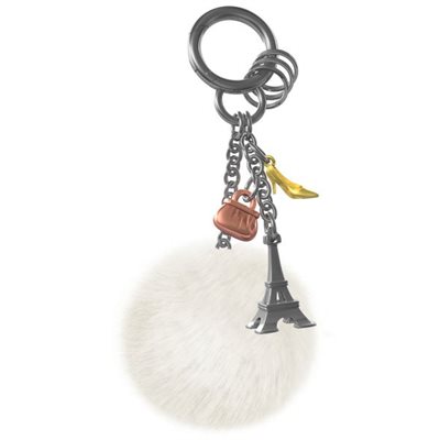 Bag charm-Eiffel Tower Shopping